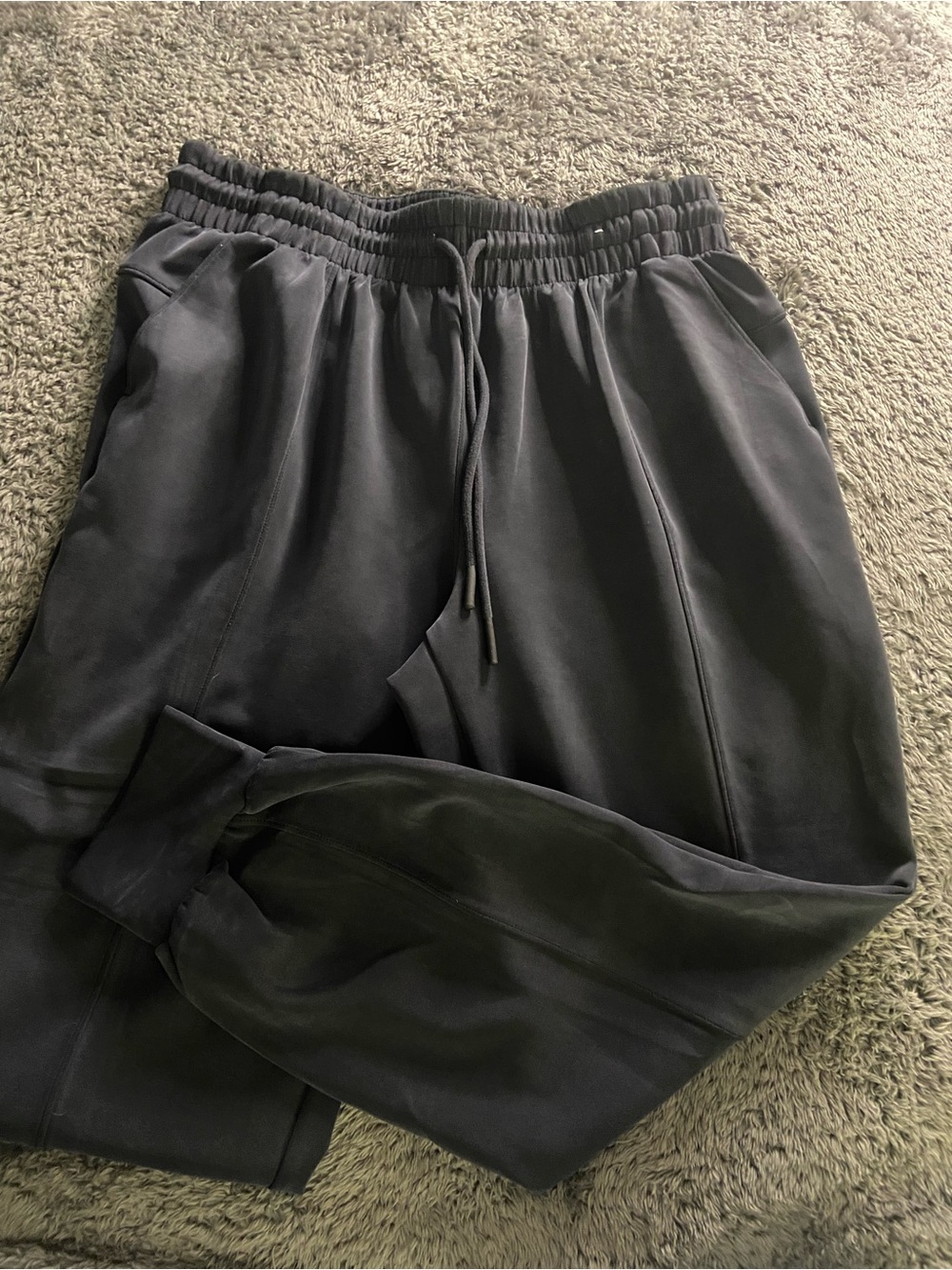 Women's FLX Black Relaxed Jogger Pants with Drawstring Waist